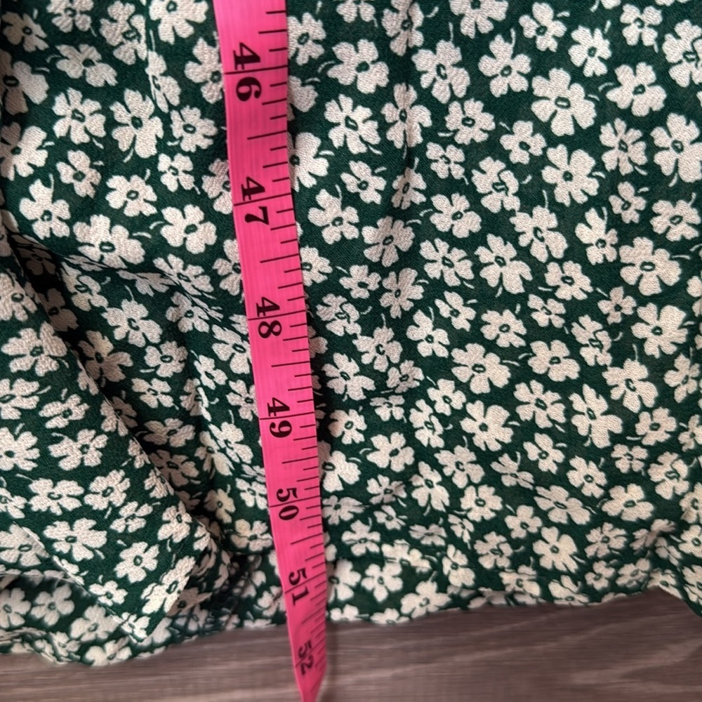 REFORMATION Nikita Midi Floral Green Dress 12 - Picture 11 of 13